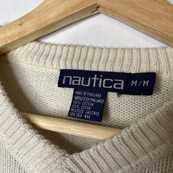 Vintage 90s Nautica Blue water Challenge Sweater - Picture 4 of 10